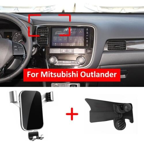 Car Mobile Phone Holder For Mitsubishi Outlander MK3 2016~2020 Telephone Stand Bracket Air Vent Accessories for iphone 2018 2019