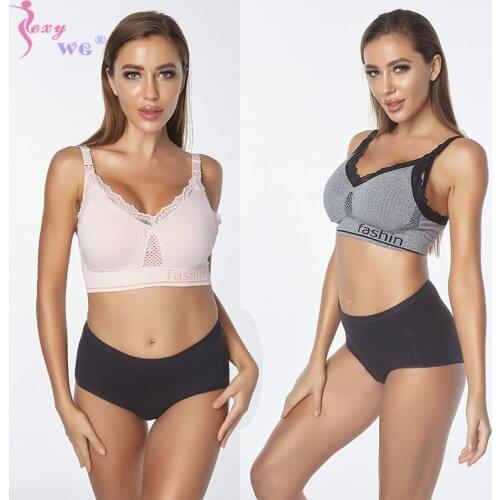 SEXYWG Super Stretchy Cotton Maternity Nursing Bras Pregnant Breastfeeding Pregnancy Women Underwear Breast Feeding Bra Soutien