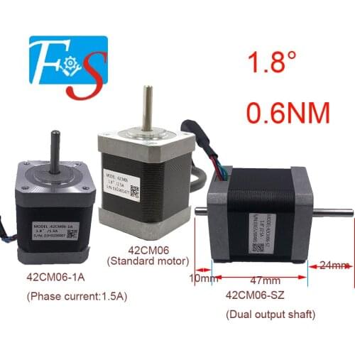 CNC Rounter Leadshine 42CM06/42CM06-1A/42CM06-SZ 2 phase NEMA17 stepper motor 0.6Nm+DM422C motor Driver for 3D printer