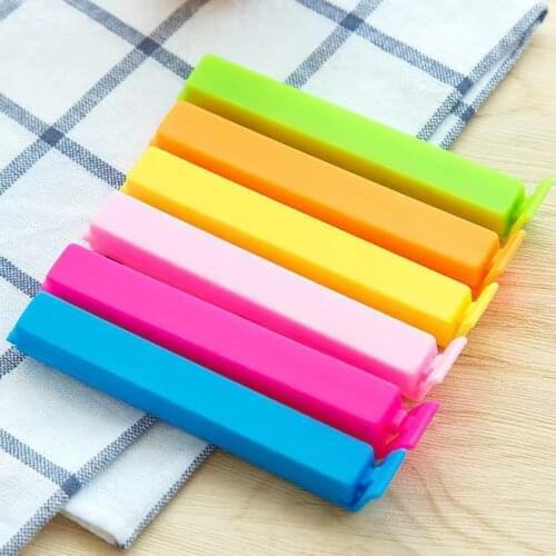 5-10Pcs/Set Random Colors Sealing Clip Snack Bag Holder Storage Bag Clip Kitchen Tools Refrigerator Fresh Food Vacuum Sealer