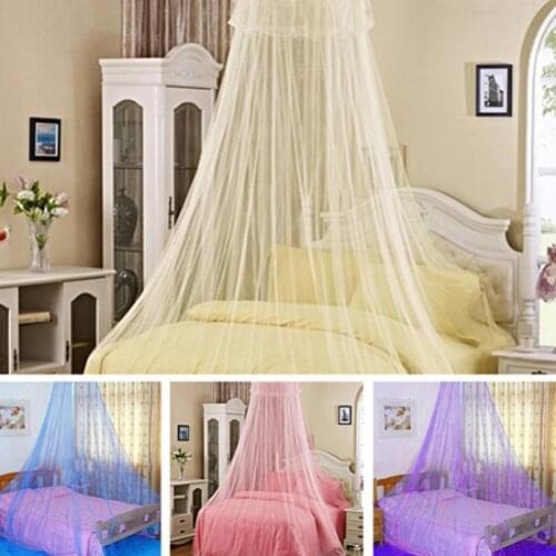 Elegant Lace Insect Bed Canopy Netting Curtain Round Dome Mosquito Net Bedding
