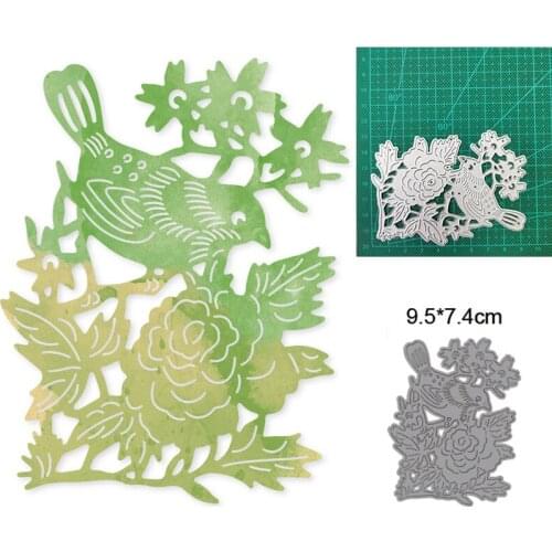 Bird leaf flower making scrapbook mold metal process metal cutting mold greeting card Handmade NEW 2021