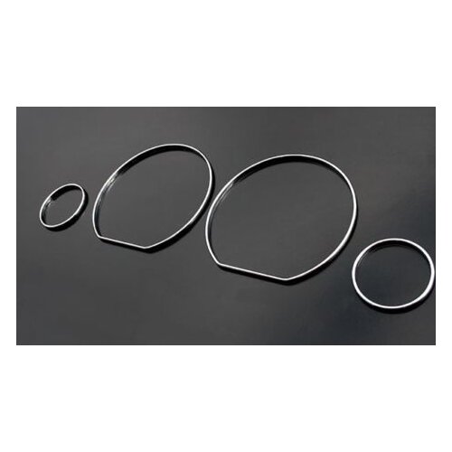 Chrome Speedometer Gauge Dial Rings Bezel/Trim for VW Golf 3 MK3 Vento Polo MK4 4-6N