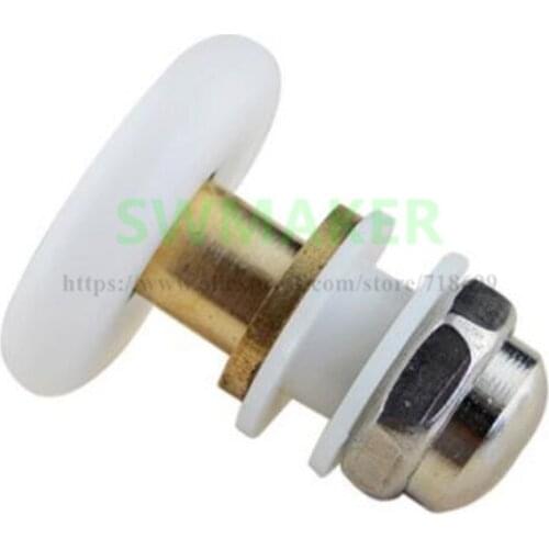 1pcs 19 25 27 mm shower room, bathroom eccentric wheel, copper core, sliding glass door, rust-proof and waterproof