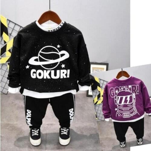 Boys Clothing Sets Sping Autumn Sportswear Childrens Clothes Kids T-Shirt+ pants 2pcs Suits Toddler tracksuit (no white t-shirt