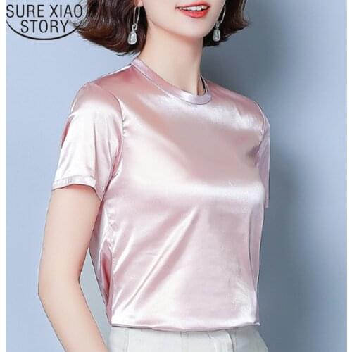 Casaul Summer Blouse Blusas Mujer De Moda 2021 Woman Blouses Blusas Blancas Silk Shirt Women Womens Tops and Blouses 4668 50