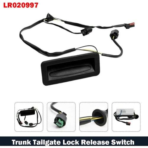 LR020997 Black Trunk Tailgate Lock Release Switch for Land Rover Freelander 2 Car Tailgate Back Release Handle Repair Switches