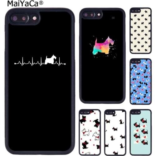 MaiYaCa Westie Scottie Scottish Terrier Phone Case Cover For iPhone X XR XS 11 12 Pro MAX 5 6S 7 8 Plus Samsung Galaxy S8 S9 S10