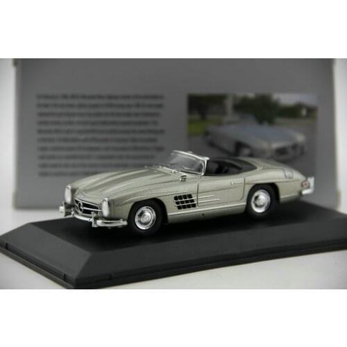 1/43 Scale Mds 300SL Roadster gray Diecast car Model Toy Collection