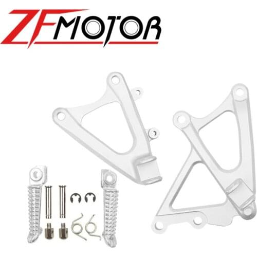 Motorcycle Accessories Front Rider Foot Pegs Pedal Rear Footrests Brackets For Fit YAMAHA YZF R1 2009 2010 2011 2012 2013 2014