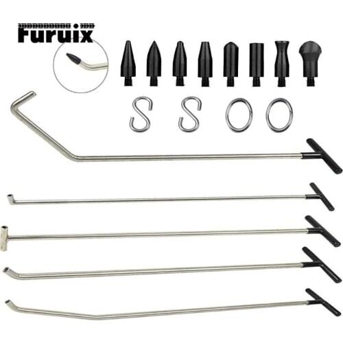 Paintless Dent Repair Kits with 8 Taper Head and S-Hook for Car Auto Body Dents Hail Damage Removal Set Hands Tools