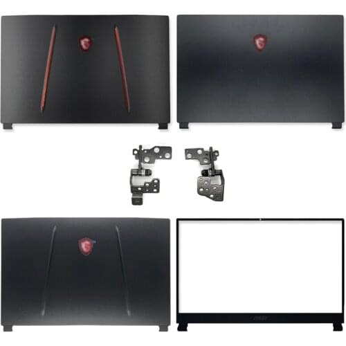 New portable lcd back cover/front frame/hinges/handrest/bottom case for msi gp75 ge75 gl75 MS-17E4 MS-17E2 series top case black