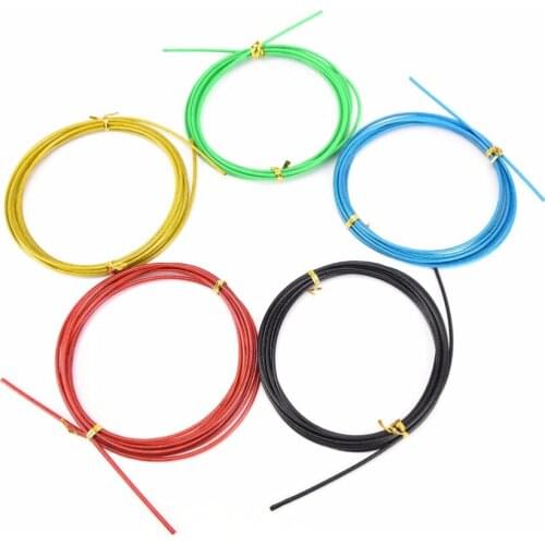 1 PCS Professional 2.5M Athletics Skipping Rope Crossfit Replaceable Wire Cable Speed Jump Ropes 5 Colors