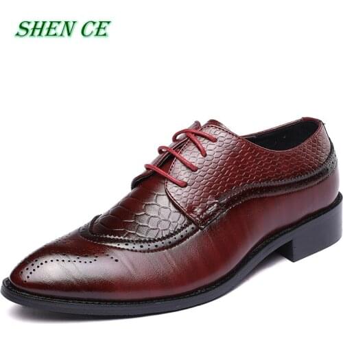 Мужские классические туфли SHENCE China At AliExpress