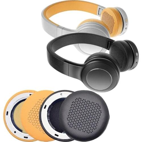 Extra Durable Headphones Ear Pads Black/Yellow Wicked Cushions Softer Leatherette Ear Pads Luxury Memory Foam Black Yellow