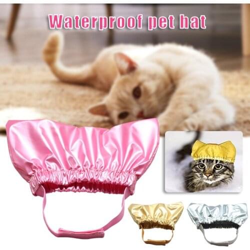 Pet Supplies Shower Caps Ear-Proof Headgear for Cat and Dogs Dual-Purpose Shower Caps Waterproof Pet Caps MUMR999