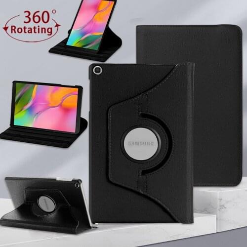 Tablet Case for Samsung Galaxy Tab A 10.1 2019 T510/T515 360 Rotation Smart Cover Case + Free Stylus