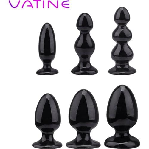VATINE Huge Size Anal Plug Prostate Massager Big Anal Beads Anus Stimulator Butt Plugs Sex Toys For Man Woman