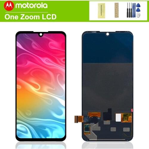 6.39"Original 100% Tested For Moto One Zoom XT2010 Xt12010-1 Lcd Screen Display Touch Glass Digitizer Assembly 1080x2520