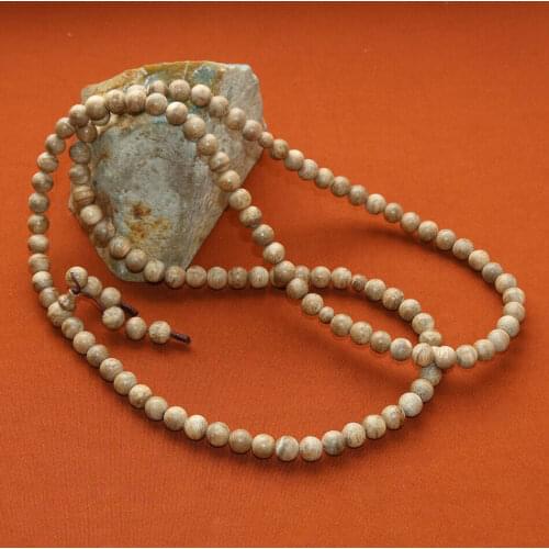 8mmx108pcs Genuine natural Chinese HaiNan oudh Buddism prayer bead bracelet oud wood bangle girl gift