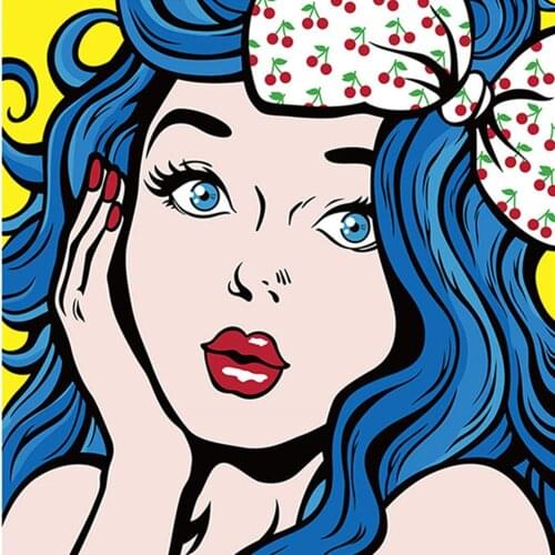 5D diamond painting full diamond new product cartoon fashion beauty diamond mosaic embroidery decoration home decoration