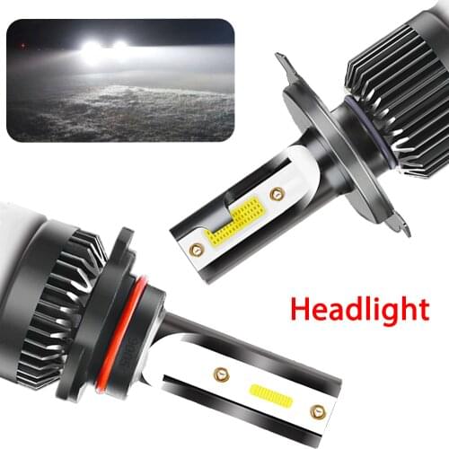 COB G2 Car Led Lamp H11 8000LM 6000K Car Headlight Bulb DC 12V LED 9005 HB3 HB4 H1 H4 H7 H9 Universal Auto Day Lights Headlamps