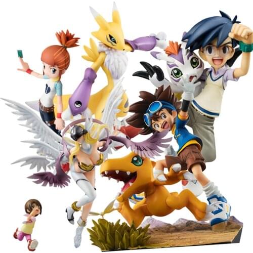 Bandai Megahouse Digimon War Greymon Garurumon Angewomon Omegamon Dukemon Figure Assembly Model