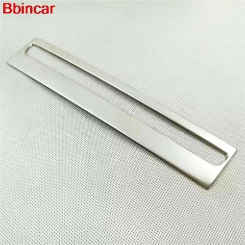 Bbincar Interior Styling Stainless Steel Auto Insert CD Player Power Switch Button Cover Panel For Mazda 3 M3 Axela 2017 2018