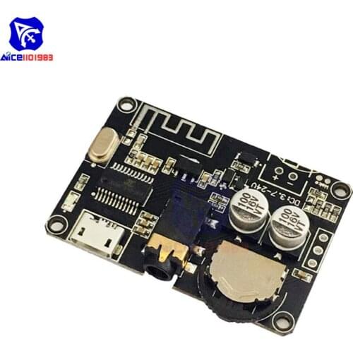 Diymore Bluetooth BLE5.0 Wireless Stereo Audio Receiver Module MP3 Lossless Decoder Amplifier Board Micro USB DC 3.7-24V for Car