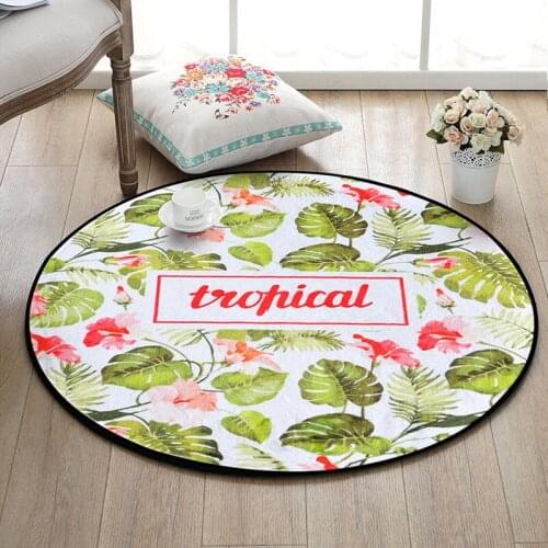 Tree fresh plants round carpet bedroom living room rug table computer room soft sofa playmat fashion circle tapetes
