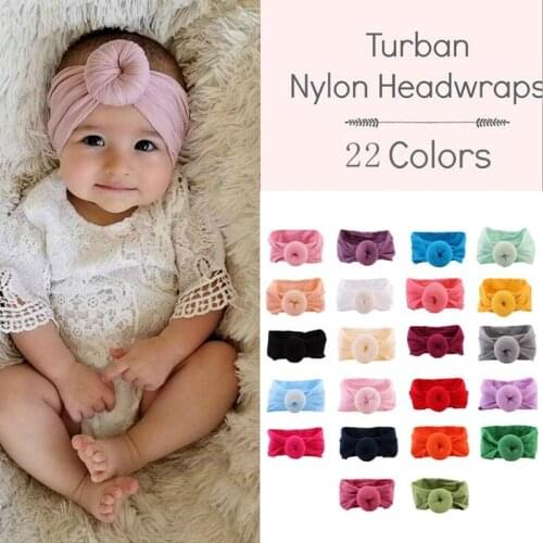 Baby Headband Newborn Girl Headbands Infant Turban Nylon Soft Cotton Headwrap Hair Band Cute Kawaii Toddler Hair Accessories