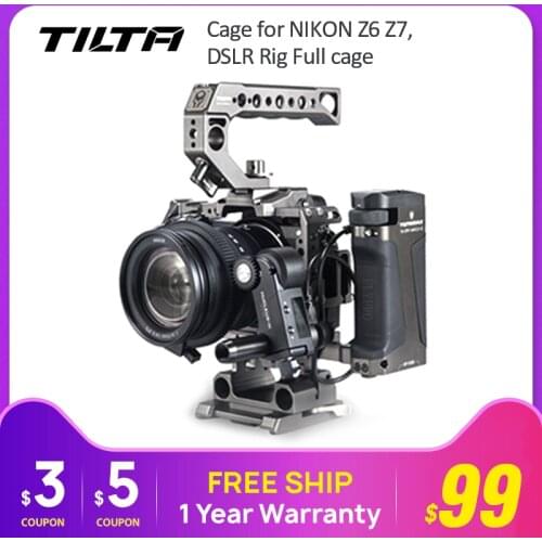 Tilta cage for NIKON Z6 Z7 Camera TA-T02-A-G Kit C DSLR Rig Full cage Top Handle F750 side focus handle complete dslr kit