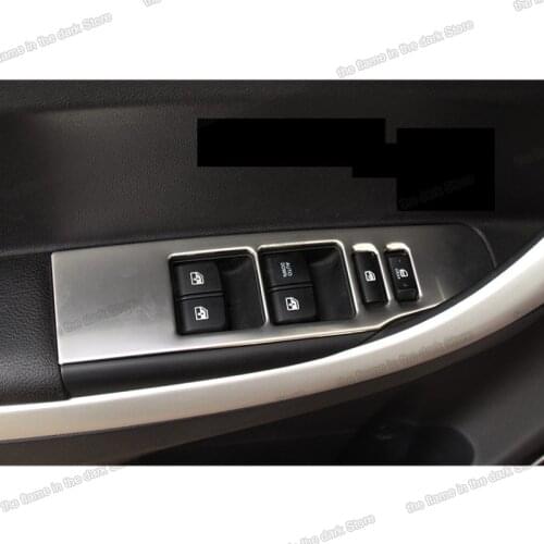 Lsrtw2017 Car window control panel trims Chrome Decoration Interior Accessories for Changan Cs35 2012 2013 2014 2015 2016