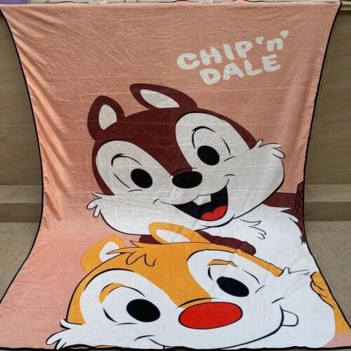 Disney Chip Dale Fashion Anime Figures Cartoon Product Cosplay Accessories Blanket Warm Winter Household Gift New
