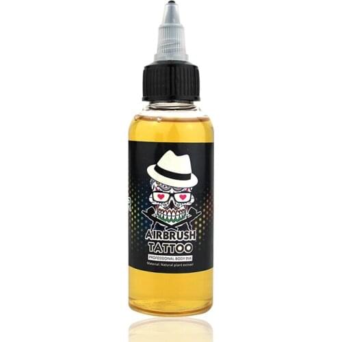 OPHIR 60ml Airbrush Temporary Tattoo Finalized Ink Airbrush Clear Top Coat Stereotypes-liquid Temporary tattooing fluid_AC102