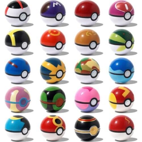 21 Styles New 7CM Pet Elf Ball Pokemones Pokeballs With 2-3Cm Figures Toys Can Dream Bedroom Furnishings For Kids Sent Random