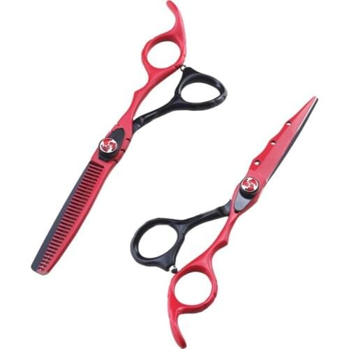 Professional Barber Scissors 6.0Inch Hairdressing Scissors Stainless Steel Hair Cutting Scissors