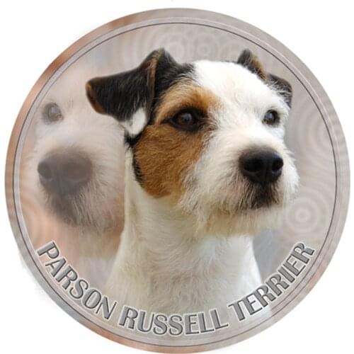 S40350# Various Sizes PVC Decal Parson Russell Terrier Car Sticker Waterproof For Bumper Rear Window Laptop Refrigerator Toilet