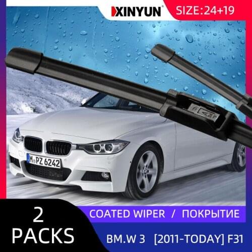 Coated wiper LHD Front Windscreen Windshield Wiper Blades For Bmw - 3 Touring (F31) [2011-today] Windshield Front Window 24"+20"