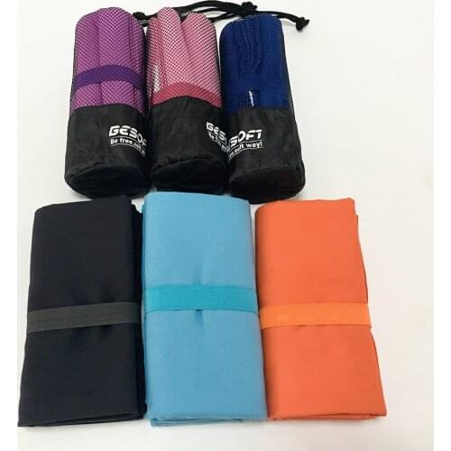 Highly absorbent microfiber towel with travel beach swimming