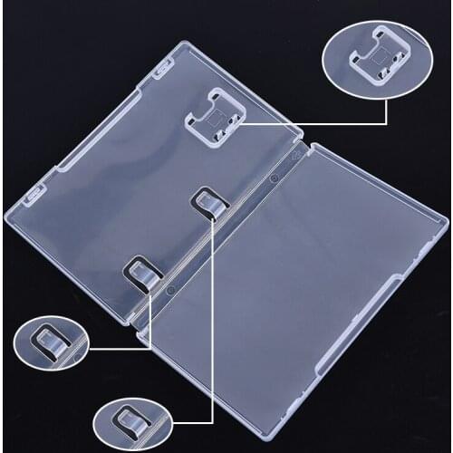 1pc Game Card Storage Case Box Transparent Cartridge Holder Shell for Switch Box Storage Shell Book Holder for Inserted Cover