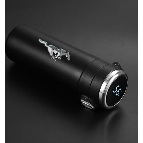 400ml Intelligent Thermos Travel Sport Cup Stainless Steel Vacuum Water Bottle For Ford mustang GT 2020 2019 2018 2017 SHELBY