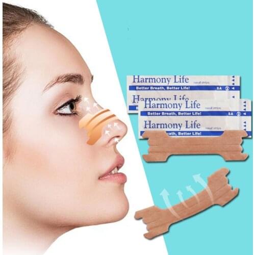 50 Pcs Breathe Right Better Nasal Strips To Stop Snoring Anti Snoring Strips Nasal Patch Easier Better Breathe Health Care