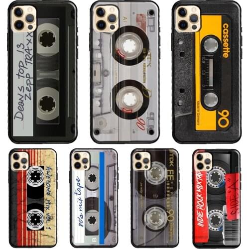 Vintage Cassette tape retro style Phone Case For iPhone 11 Pro Max XS XR X 12 Mini SE 2020 6S 7 8 Plus 12 Pro Max Cover