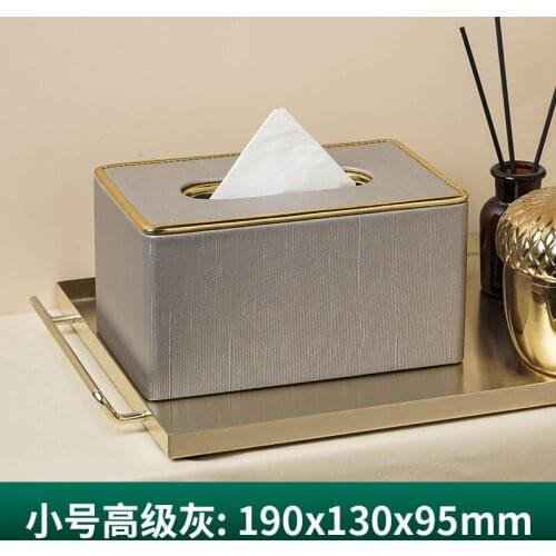 European Style Tissue Box Living Room Home Creative Office Storage Bathroom Leather Tissue Portable Rangement Household Eg50zj