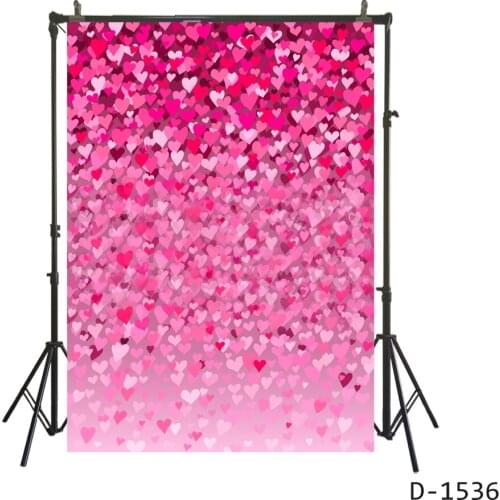 Valentines Day Backdrop Pink Droppping Love Hearts Glam Lovers Couples Portrait Background Studio Booth Propose Photo Banners