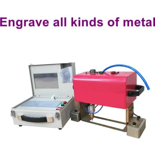 Desktop pneumatic vehicle chassis number engraving machine dot peen pin marking machine cnc punch and marking for steel plates