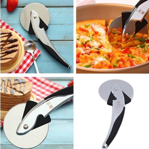 Stainless Steel Pizza Cutter Pizza Knife Cake Tools Pizza Wheels Scissors Ideal for Pizza, Pies, Waffles and Dough Cookies New