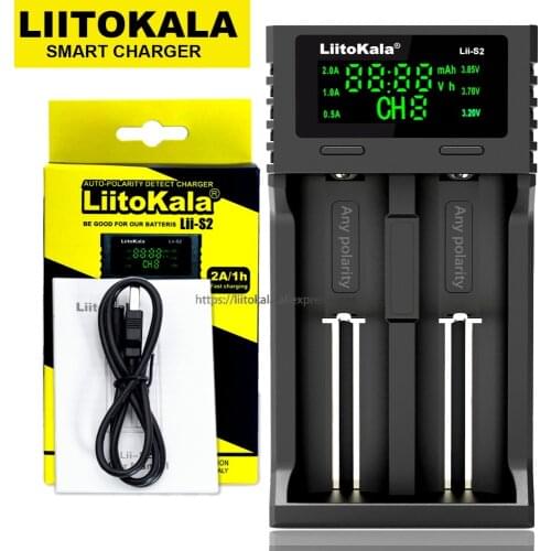 Liitokala Lii-PD4 Lii-S2 Lii-S4 Lii-500S 18650 Lithium-batterie 3,7 V 21700 26650 25500 20700 14500 16340 AA AAA