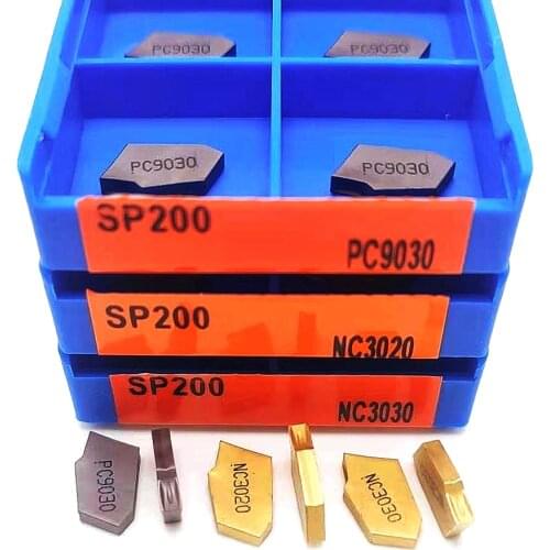 Lathe tools SP200 PC9030 NC3020 NC3030 slotting carbide turning insert SP 200 slotting insert turning insert CNC grooving